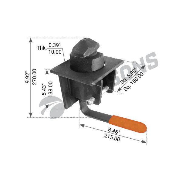 ΚΛΕΙΔΙ CONTAINER ΚΟΥΜΠΩΤΟ ΤΥΠΟΥ JOST (QA37NS1)