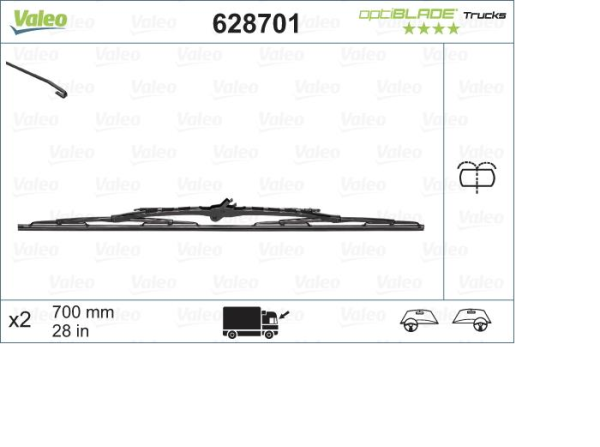 VALEO ΜΑΚΤΡΟ ΚΑΘΑΡΙΣΤΗΡΑ 70cm