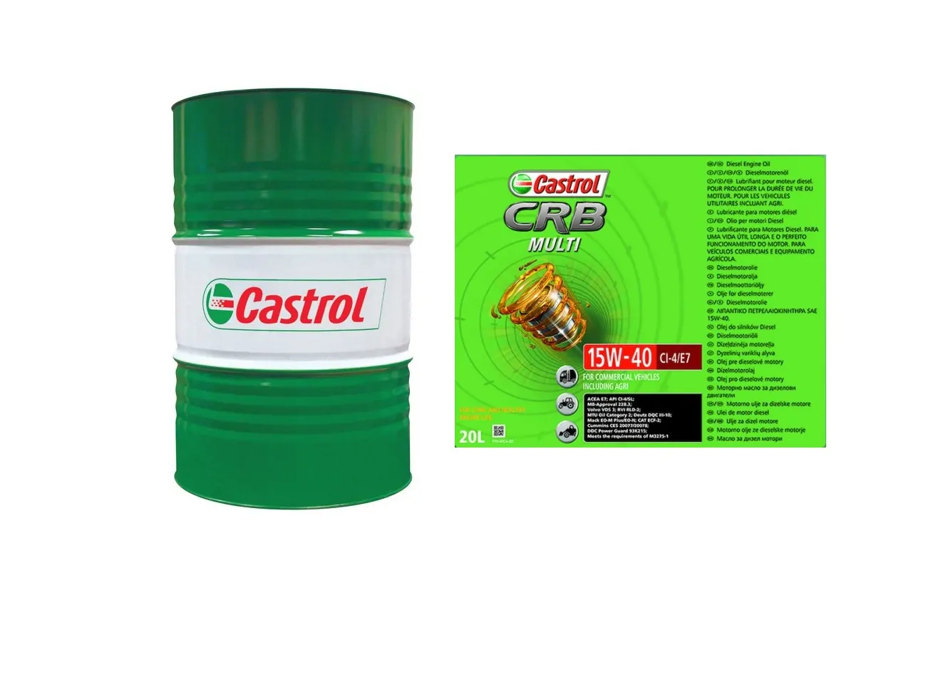 CASTROL CRB 15W40 ΒΑΡΕΛΙ [208L]