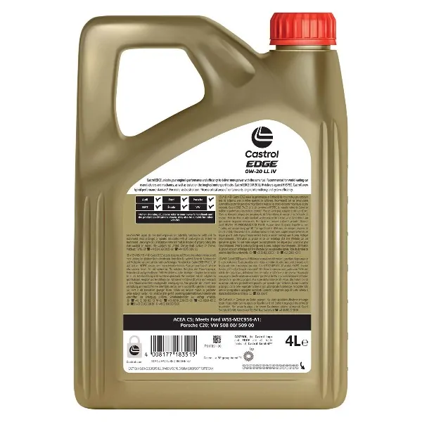 CASTROL EDGE 0W20  IV [4L] - Image 2