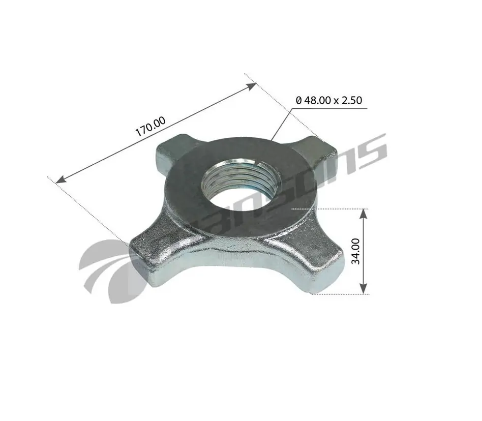 ΠΑΞΙΜΑΔΙ ΒΙΔΩΤΟΥ ΚΛΕΙΔΙΟΥ Ø52 ΓΑΛΒΑΝΙΖΕ