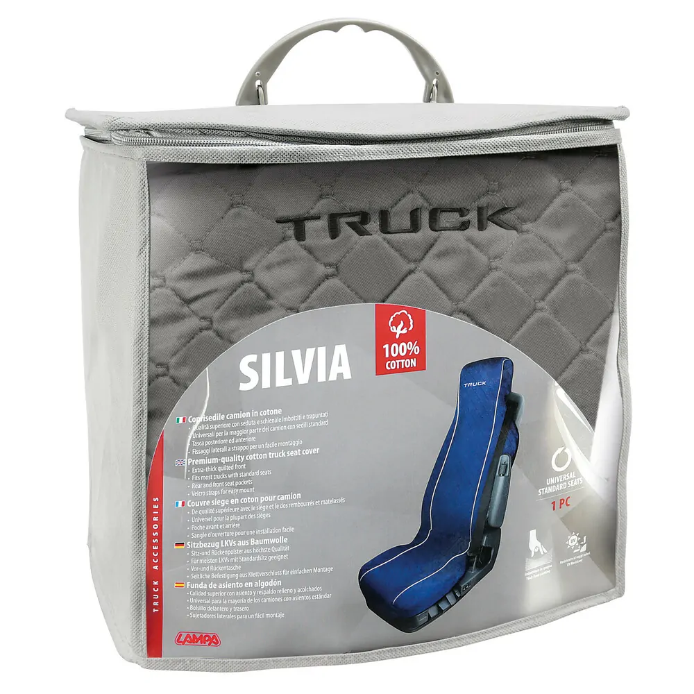 ΚΑΛΥΜΜΑ  ΚΑΘΙΣΜΑΤΟΣ ΦΟΡΤΗΓΟΥ 100% ΒΑΜΒΑΚΕΡΟ ΓΚΡΙ ΚΑΠΙΤΟΝΕ - Image 2