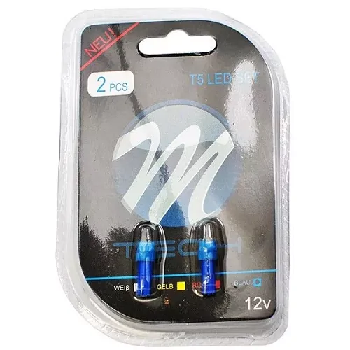 ΣΕΤ  ΛΑΜΠΕΣ LED T5 ΜΠΛΕ 12V