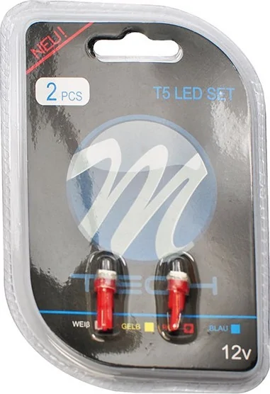 ΣΕΤ  ΛΑΜΠΕΣ LED T5 ΚΟΚΚΙΝΟ 12V