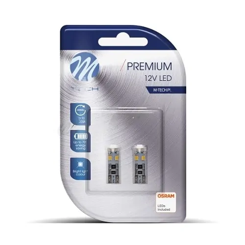 SET LED CAN BUS W5W 12V T10 W2 1X9.5D