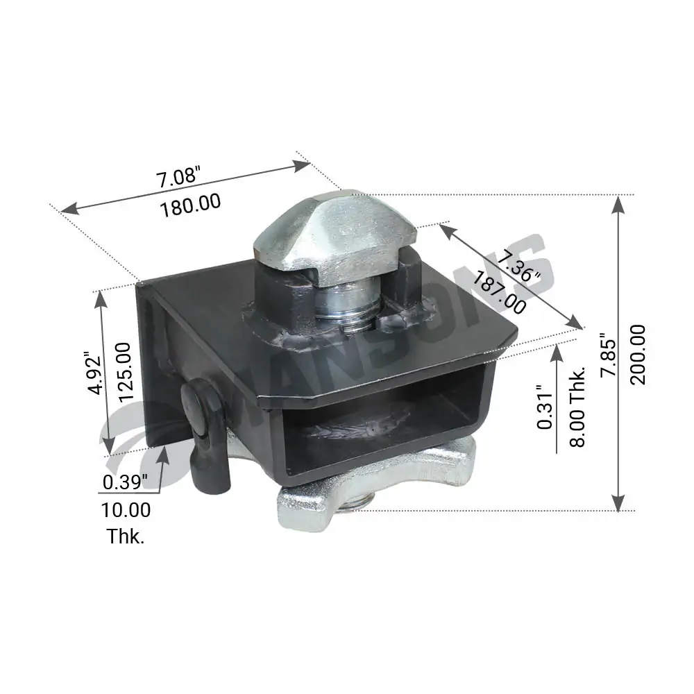 ΒΙΔΩΤΟ ΚΛΕΙΔΙ CONTAINER ⌀52mm ΣΤΑΘΕΡΟ - ΜΗ ΕΙΣΕΛΚΟΜΕΝΟ (ΒΑΡΕΩΣ ΤΥΠΟΥ)