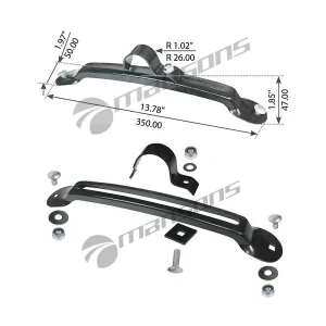 ΒΑΣΗ ΦΤΕΡΟΥ Φ50 ΜΑΥΡΗ ΜΕΤΑΛΛΙΚΗ