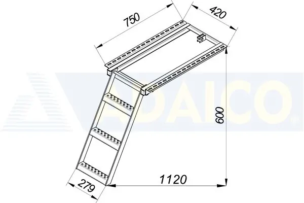 ΣΚΑΛΑ ΓΑΛΒΑΝΙΖΕ 3 ΣΚΑΛΟΠΑΤΙΑ - Image 2