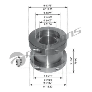 ΑΝΤΑΠΤΟΡΑΣ ΒΑΣΙΛΙΚΟΥ ΠΕΙΡΟΥ 2" -> 3,5"