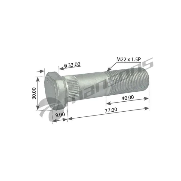 Mπουλόνι ΙVECO M22x1.5P