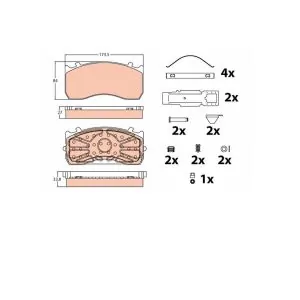TRW ΣΕΤ ΤΑΚΑΚΙΑ ΑΞΟΝΑ MERCEDES ATEGO ACTROS