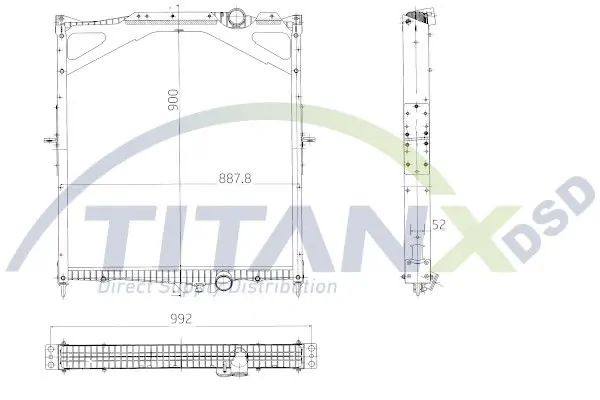 ΨΥΓΕΙΟ ΝΕΡΟΥ VOLVO FH12, FH ΜΕ ΠΛΑΙΣΙΟ [Made by Titan-x, SWEDEN] - Image 2