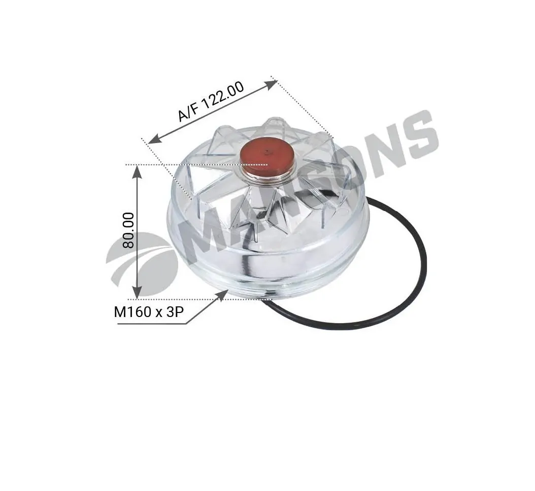 MANSONS ΚΑΠΑΚΙ ΜΟΥΑΓΕ ΤΡΟΧΟΥ MERITOR - FRUEHAUF ΜΕ ΤΑΠΑ ΚΑΙ O-RING