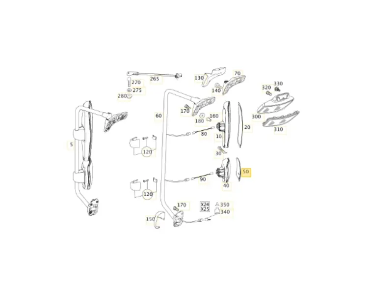 ΚΡΥΣΤΑΛΛΟ ΚΑΘΡΕΦΤΗ ΘΕΡΜΑΙΝΟΜΕΝΟ MERCEDES ΚΑΤΩ - Image 3