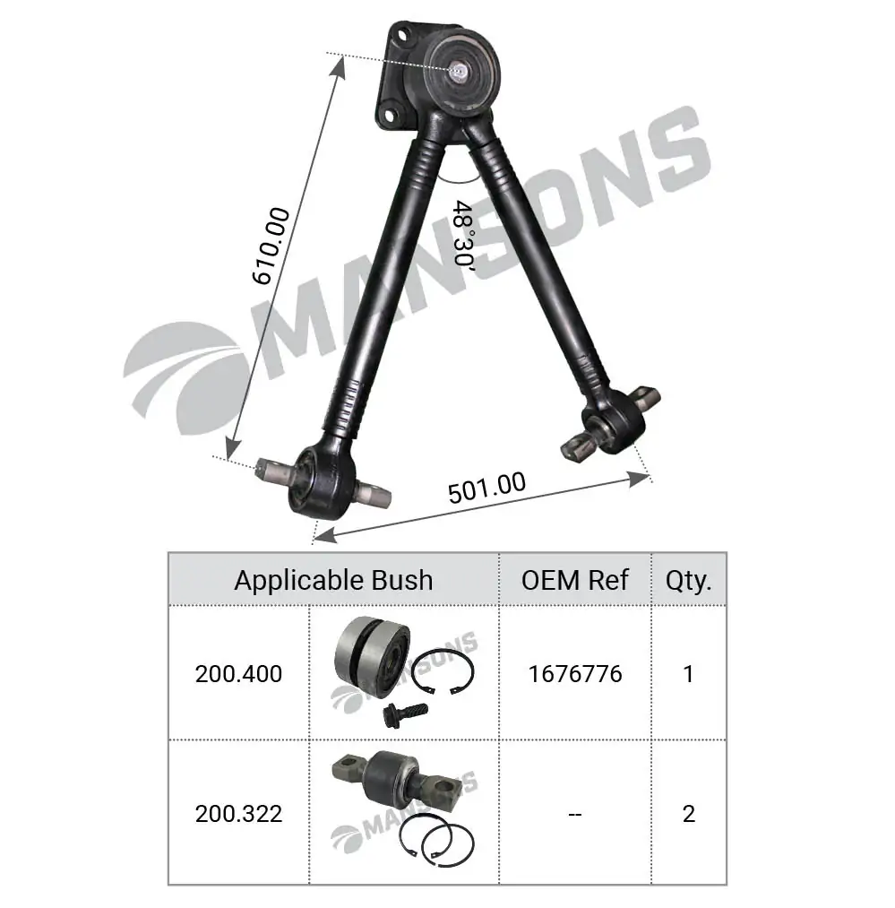 MANSONS ΤΡΙΓΩΝΟ ΔΙΑΦΟΡΙΚΟΥ DAF