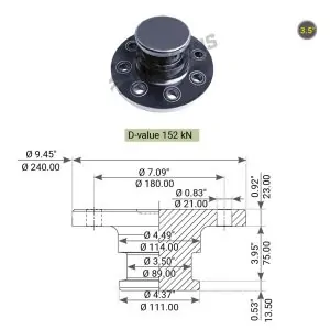 MANSONS ΒΑΣΙΛΙΚΟΣ ΠΕΙΡΟΣ 3,5", ΠΑΧΟΣ ΔΙΣΚΟΥ 23mm