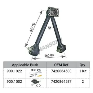ΛΑΜΔΑ ΔΙΑΦΟΡΙΚΟΥ RVI KERAX; VOLVO FH16 II, FM, FM II, FMX, FMX II 09.05-