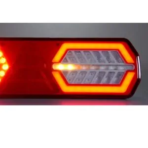 ΦΑΝΟΣ ΟΠΙΣΘΙΟΣ LED 6 ΛΕΙΤΟΥΡΓΙΩΝ ΔΥΝΑΜΙΚΟ ΦΛΑΣ ΔΕΞΙΟΣ - ΕΞΟΔΟΣ ΣΤΡΟΓΓΥΛΗ ΦΥΣΑ 7-PIN AMP