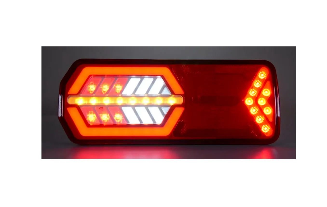 ΦΑΝΟΣ ΟΠΙΣΘΙΟΣ LED 6 ΛΕΙΤΟΥΡΓΙΩΝ ΔΥΝΑΜΙΚΟ ΦΛΑΣ ΑΡΙΣΤΕΡΟΣ - ΕΞΟΔΟΣ ΑΠΛΟ ΚΑΛΩΔΙΟ